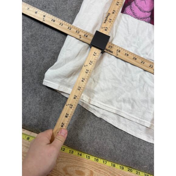 Kaws What Party Brooklyn Museum Urge Shirt Mens White Graphic Art Tee Medium - Picture 3 of 5